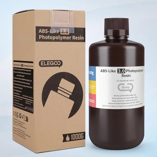 Miniatura 7 de ELEGOO 8K Resina similar a ABS 3.0, Resina de fotopolímero de curado UV 405nm, Resina ABS mejorada para impresión 3D, mayor precisión, menor