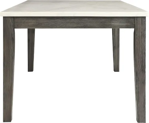 Miniatura 5 de ACME Mesa de comedor Merel - Mármol blanco y roble gris