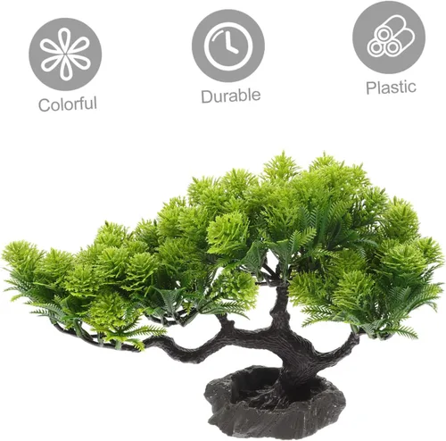 Miniatura 3 de Yardwe Sashimi - Plato decorativo de plantas en maceta, estatua para mascotas, plantas artificiales de árbol bonsái, decoración de mesa, sushi