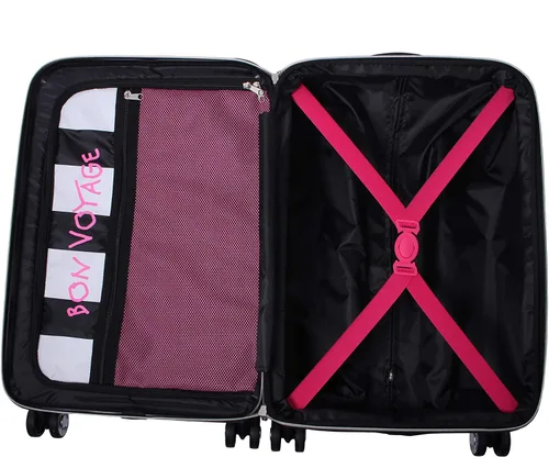 Miniatura 6 de Betsey Johnson Maleta rígida de equipaje de 3 piezas con ruedas giratorias (20 pulgadas, 26 pulgadas, 30 pulgadas) (talla única, puntal flamenco)..
