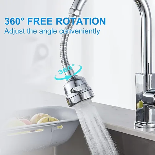 Miniatura 3 de Wodgreat Accesorio rociador de grifo de cocina, extensor de grifo móvil con 4 modos de pulverización, cabezal giratorio de 360°, ducha de refuerzo