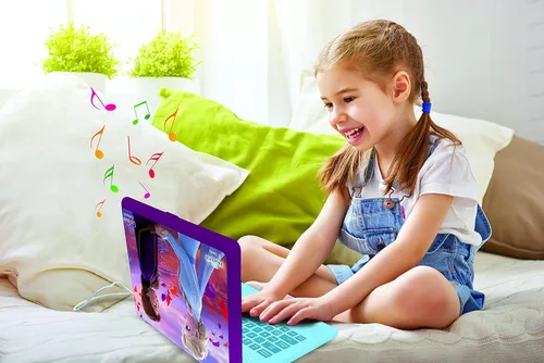 Miniatura 4 de LEXIBOOK, Portátil congelado, educativo y bilingüe italiano/inglés, juguete para niñas con 124 actividades para aprender, jugar juegos y música