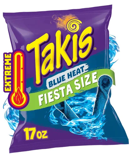 Miniatura 10 de Takis Intense Nacho - Bolsa tamaño Fiesta de 17 onzas, con sabor a queso, no picante, chips de tortilla enrollados