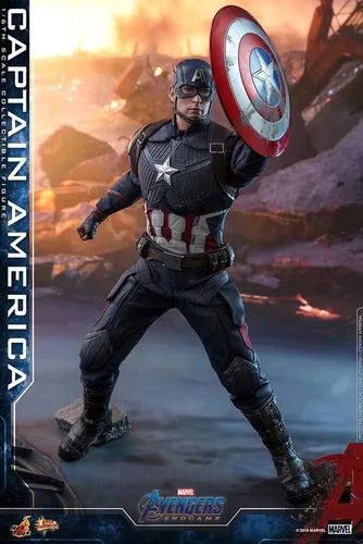 Miniatura 4 de Hot Toys 1:6 Capitán América - Vengadores: Endgame, Multicolor, HT904685