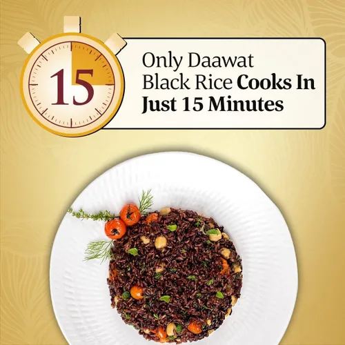 Miniatura 8 de Daawat Black Rice Immuno Plus Arroz negro de grano entero rico en antioxidantes Superalimento sin gluten Alto en fibra, bajo en grasa 1 kg