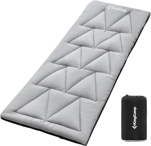 KingCamp Almohadilla para Catre de Campamento, Colchoneta Cómoda y Ligera, Cubrecolchón Esponjoso Suave Cálido Antideslizante para Exteriores,