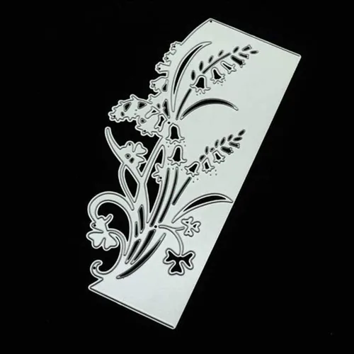 Miniatura 4 de Troqueles de metal de hojas de flores, campanas de encaje de flores de gloria, plantillas de corte de borde para álbumes de recortes, álbumes