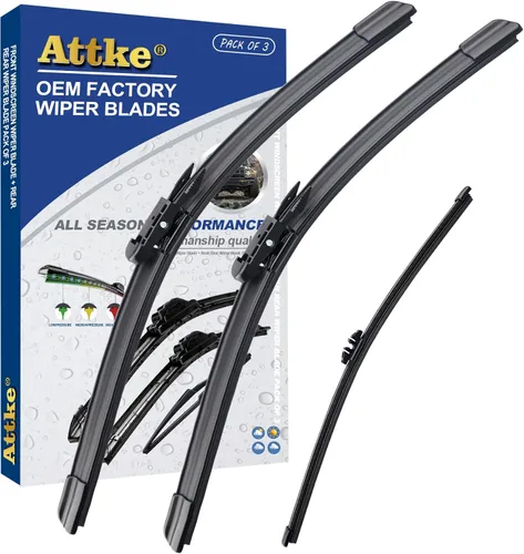 Miniatura 15 de ATTKE Limpiaparabrisas trasero para Hyundai Accent 2012-2019/Jeep Compass 2017-2019/Jeep Grand Cherokee 2014-2020/Kia Rio 2012-2019/Soul 2010-2019