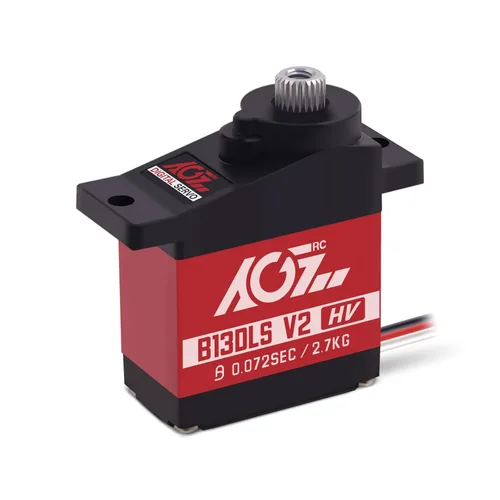 AGFRC Servomotor de dirección RC Sub-Micro - Caja de metal mejorada con engranaje de titanio 0.072 seg de alta velocidad HV Mini servo para coche RC