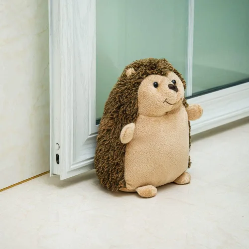 Miniatura 4 de Marwood Lindo Tope de Puerta Decorativo Topes de Puerta para Hogar y Oficina, Erizo con Peso Tope de Puerta Interior de Tela Animal de Peluche Tope
