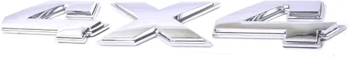 1 pieza Emblema cromado de 8 pulgadas para RAM 4X4, emblema 3D, calcomanía, placa plana de letras, reemplazo para RAM 1500 2500 3500, brillante,