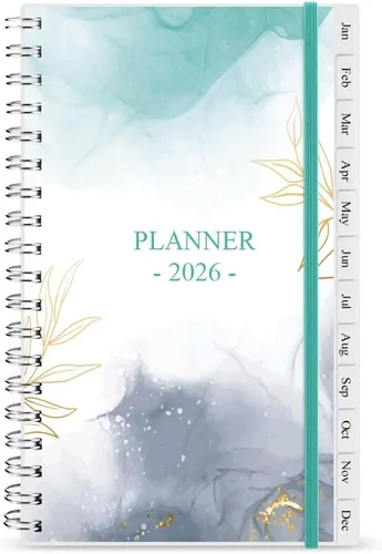 Miniatura 9 de Planificador/Calendario de Bolsillo 2026 - Cuaderno y Diario Organizador Semanal y Mensual A6 para Seguir Objetivos, Fácil de Organizar tu Vida Azul