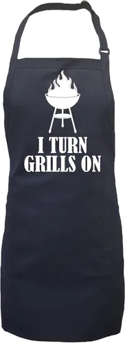 Miniatura 2 de zerogravitee Delantal I Turn Grills On con 2 bolsillos de parche