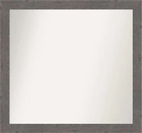 Miniatura 100 de Amanti Art Espejo de baño gris para sobre el fregadero, 31 x 48 pulgadas, espejo de tocador rectangular estrecho de color gris, marco de madera