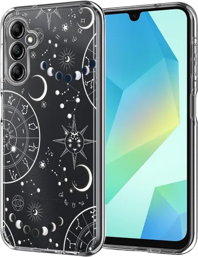 Miniatura 14 de Unov Funda compatible con Galaxy A10e Galaxy A20e funda transparente con diseño de TPU suave, absorción de golpes, patrón delgado en relieve Flower