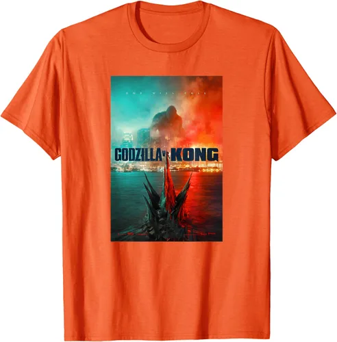 Miniatura 45 de Godzilla vs Kong - Camiseta oficial con póster, Negro