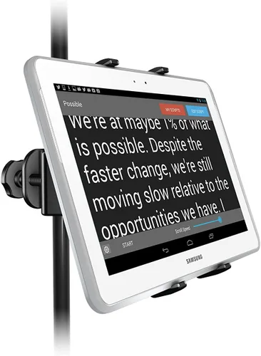 Miniatura 6 de IK Multimedia iKlip Xpand - Soporte para tableta para soportes de micrófono, se adapta a tabletas iPad y Android de entre 7" a 12.9" con un giro