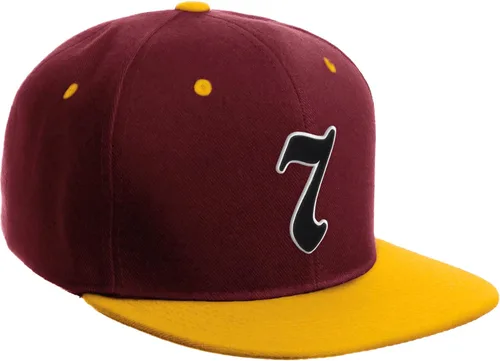 Miniatura 176 de Daxton Gorra clásica con visera de billete plano con letras del alfabeto inglés antiguo de la A a la Z