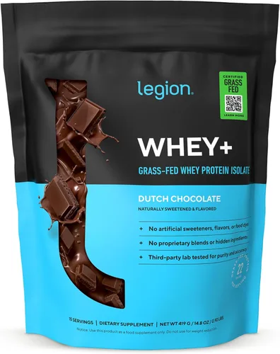 Miniatura 29 de LEGION Whey+ Proteína de Suero Aislado de Vacas Alimentadas con Pasto - Polvo de Proteína de Suero Aislado Bajo en Calorías, Sin OMG, Sin Azúcar