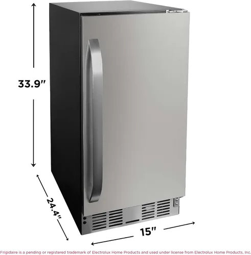 Miniatura 5 de Frigidaire Refrigerador incorporado de 3 pies cúbicos de capacidad, debajo del mostrador, sin escarcha, acero inoxidable