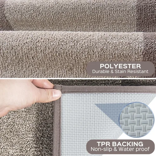 Miniatura 3 de Indoor Door Mat 20" x 32", Washable Kitchen Rug, Non Slip Entryway Rug for Floor, Absorbent Entrance Throw Rug for Laundry, Bathroom, Door