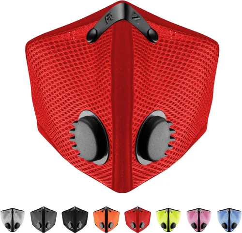 Miniatura 6 de RZ Mask M2 - Cooling Mesh Dust Mask w/ 99.8% Carbon Filtration, Anti Fogging w/Easy Use Hook-and-Loop Head Strap