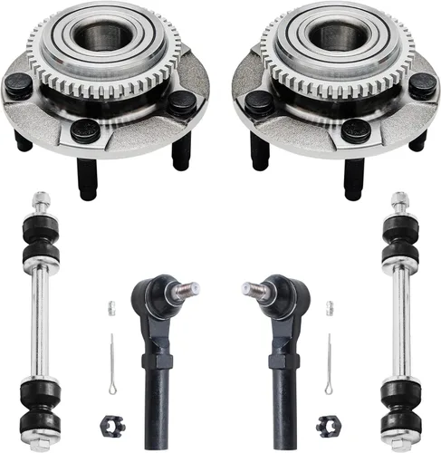 Miniatura 11 de Detroit Axle - Kit de extremo delantero RWD para Chrysler 300 Dodge Challenger Charger Upper Lower Control Arms rótulas de rodamiento de rueda Bujes