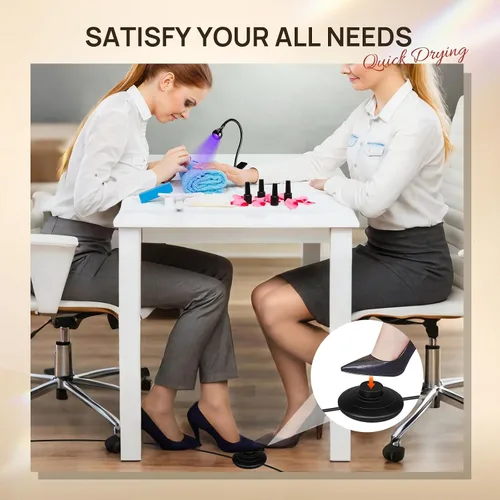 Miniatura 6 de AORAEM Lámpara de uñas LED UV, luz UV de secado rápido para uñas de gel, lámpara LED de curado de uñas con control de pie, luz de curado flash