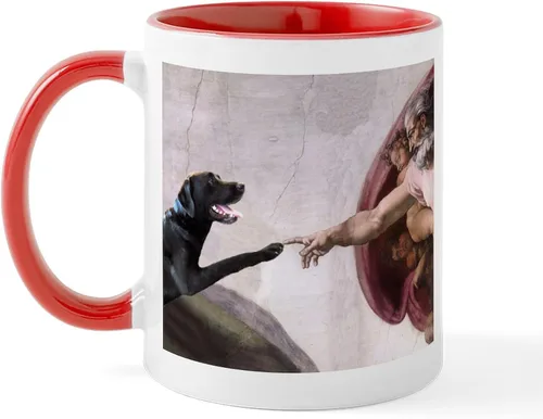 Miniatura 36 de CafePress Black Lab Mug Taza de café de cerámica de 11 oz (11.0 fl oz)