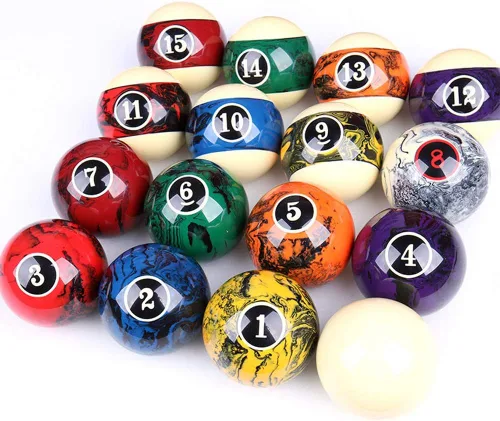 Miniatura 2 de CUPPA Juego de bolas de billar/bolas de billar profesional, 16 bolas completas para mesas de billar Estilo oscuro