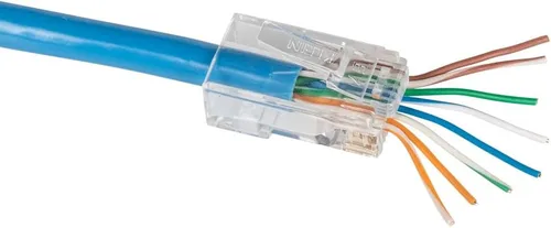 Miniatura 7 de Klein Tools VDV026-813 Kit de Probador y Crimpadora de Cable Ethernet RJ45, Tecnología Pass-Thru, Incluye Conectores para Aplicaciones de Datos