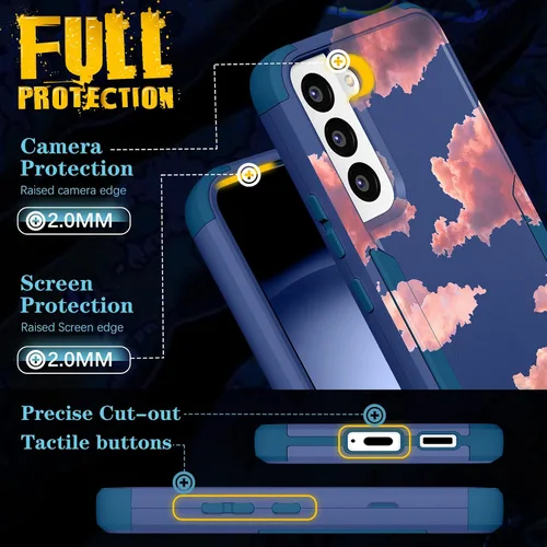 Miniatura 321 de Funda para Samsung Galaxy S22 - Funda de Teléfono para Mujeres Chicas Lindas Cubierta Diseño Único Estético Genial para Adolescentes Kawaii Fresa