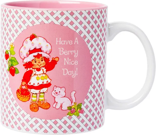 Miniatura 39 de Silver Buffalo Strawberry Shortcake Bake the World a Better Place - Taza ancha de cerámica con leche, 17 onzas