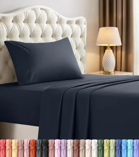 Miniatura 93 de Juego de sábanas King de Utopia Bedding – 4 piezas de sábanas para cama tamaño King, microfibra suave y transpirable, incluye 1 sábana bajera, 1
