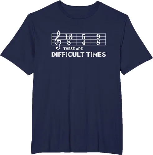 Miniatura 44 de Musician - Camiseta con texto en inglés "These are Difficult Times", talla S