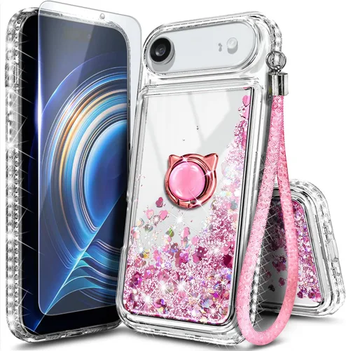 Miniatura 43 de NGB Diseñada para Funda de Teléfono iPhone 11, Morado/Azul Funda Bonita con Purpurina Líquida Brillante para Mujeres Niñas Niños con Protector