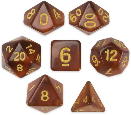 Miniatura 10 de Brybelly Juego de 7 dados poliédricos Series III Wiz - Edición más reciente
