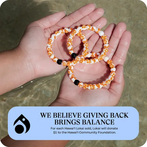 Miniatura 5 de Lokai Pulseras hawaianas de cuentas de silicona para mujeres y hombres, la colección Surf Ohana Beach Jewelry Pulsera de cuentas de moda