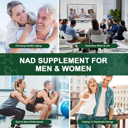 Miniatura 6 de Suplemento NAD de 1585 mg - True NAD & Resveratrol, NMN Alternativo Liposomal NAD+ para Mujeres y Hombres, Apoya la Salud Celular, la Resistencia