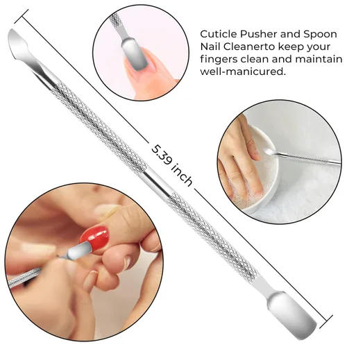 Miniatura 4 de JTIEO Cortaúñas para dedos de los pies, podólogo, cortaúñas para uñas gruesas, kit de uñas de acero inoxidable para uñas encarnadas (plateado)