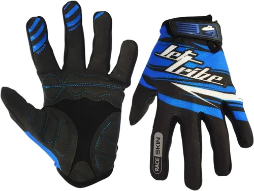 Jettribe Race Skin PWC - Guantes de recreación | Dedo completo fino y transpirable | Accesorios de moto acuática para hombres y mujeres jóvenes