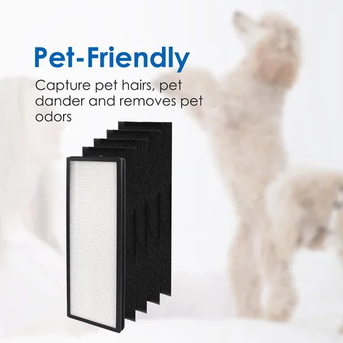 Miniatura 4 de Filtro de repuesto NEA120, compatible con Eureka NEA120 y Toshiba Smart WiFi purificador de aire, filtro de aire de grado H13 (NEA-F1) y 4 filtros