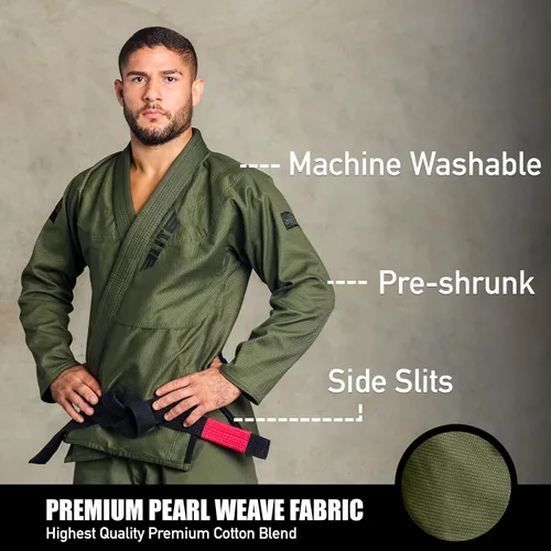 Miniatura 2 de Elite Sports - Kimono para hombres, gi, aprobado por la IBJJF, tela pre-encogida con cinturón para Jiu Jitsu brasileño (ver guía de tallas)