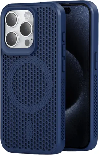 Miniatura 14 de Funda para iPhone 17 Pro Max, [compatible con MagSafe] doble capa de disipación de calor de panal de abeja, funda protectora transpirable y a prueba