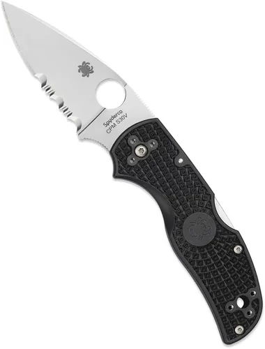 Miniatura 14 de Spyderco C41 Native 5 Signature - Cuchillo plegable con hoja de acero CPM S30V de 2.95" y mango FRN ligero, Gris
