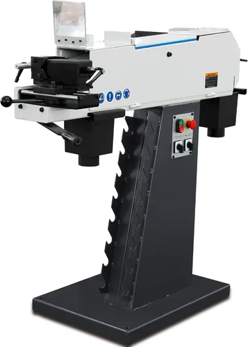 Miniatura 10 de KAKA INDUSTRIAL Amoladora de banda de 3 pulgadas x 79 pulgadas Motor 4HP 220V, cabeza ajustable, base de hierro fundido Amoladora de banda