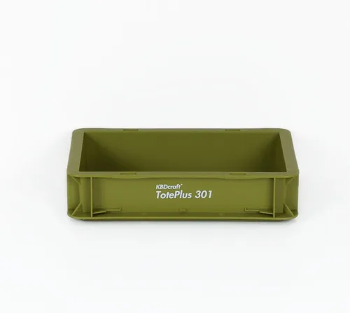 Miniatura 9 de KBDcraft Contenedor de almacenamiento apilable - Caja organizadora de plástico resistente y bandeja con paredes rectas, pequeños contenedores de Gris