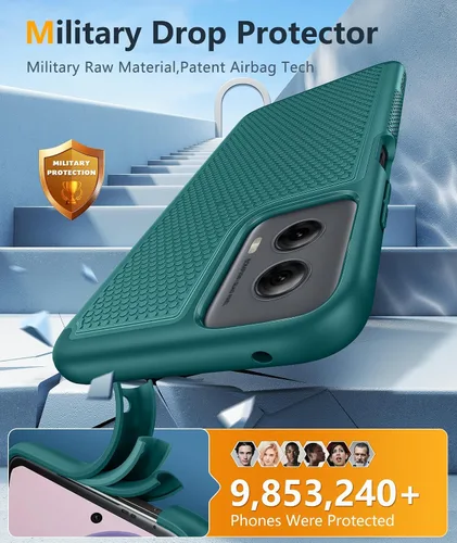 Miniatura 974 de FNTCASE Funda para iPhone 17 Pro: Fundas delgadas translúcidas de color azul claro compatibles con MagSafe, protección completa de la cámara
