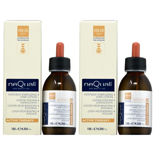 Ever Ego NeQual Spa Loción Energizante Intensiva para el Cabello 4.2 fl oz 4.225oz (Paquete de 2)