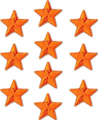 Miniatura 15 de Laughing Lizards Parches bordados con estrellas para planchar para ropa, chaquetas, mochilas y decoraciones (negro, 1 pulgada)